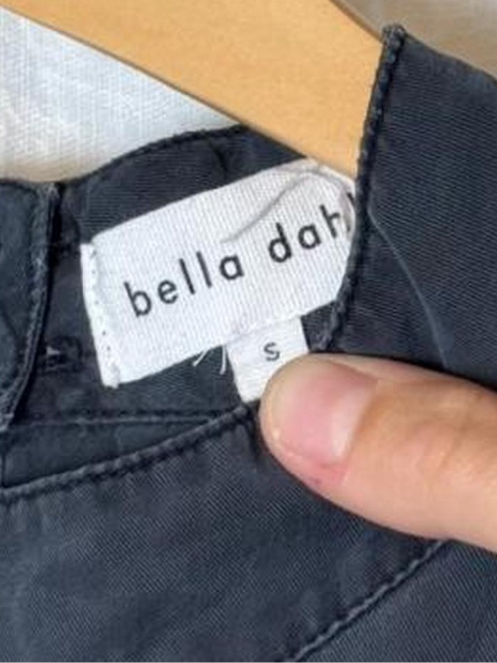 bella dahl grey boho wide leg high neck sleeveless halter open back jumpsuit S - Picture 6 of 7